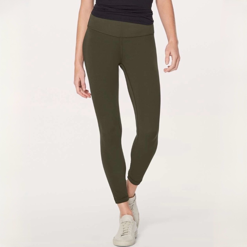 Lululemon Align Pant 25” in Dark Olive